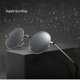 Polarized Vintage Retro Round Sunglasses Men Women Metal Frame Driving Sun Glasses Brand Designer Mirror Black Eyewear UV400